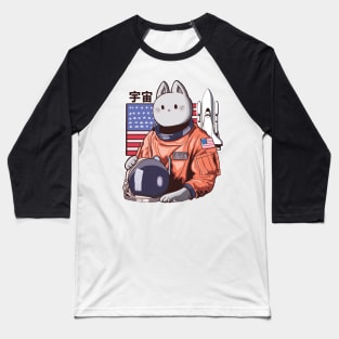 Astronaut cat Baseball T-Shirt
